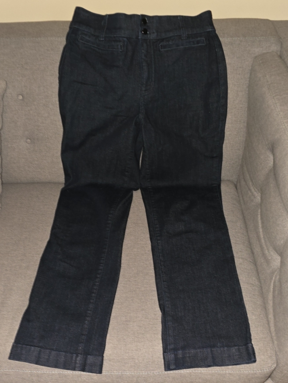 Christopher & Banks Jeans Women's Size 8 Black Signature Slimming Accent Pockets